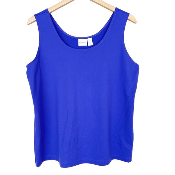 Chicos Purple Stretch Tank Top Sz XL - Picture 1 of 5